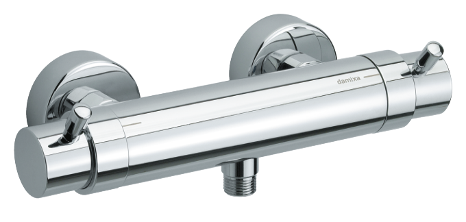 Arc Chrome Thermostatic Shower Mixer [https://damixa.com]